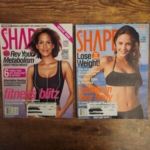 Shape Magazine Lot Sept & Oct 1999 Halle Berry & Josie Maran Cover Y2K Fitness